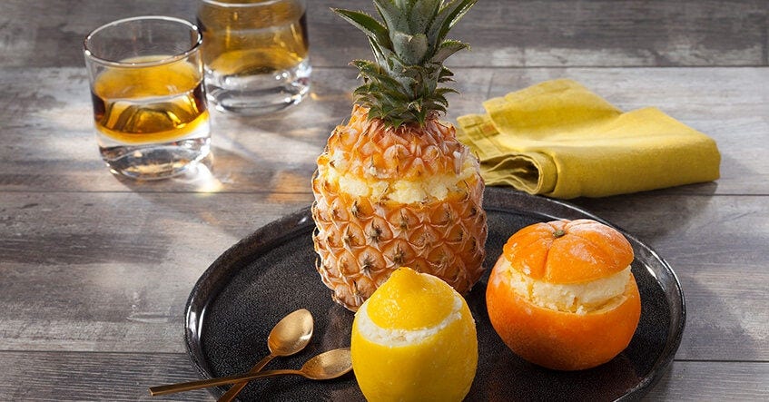 Recette d'ananas et agrumes givrés