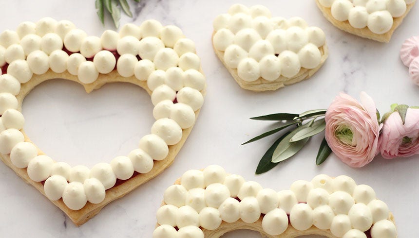 Herzkuchen im Number Cake Stil: Rezept für ein Herz