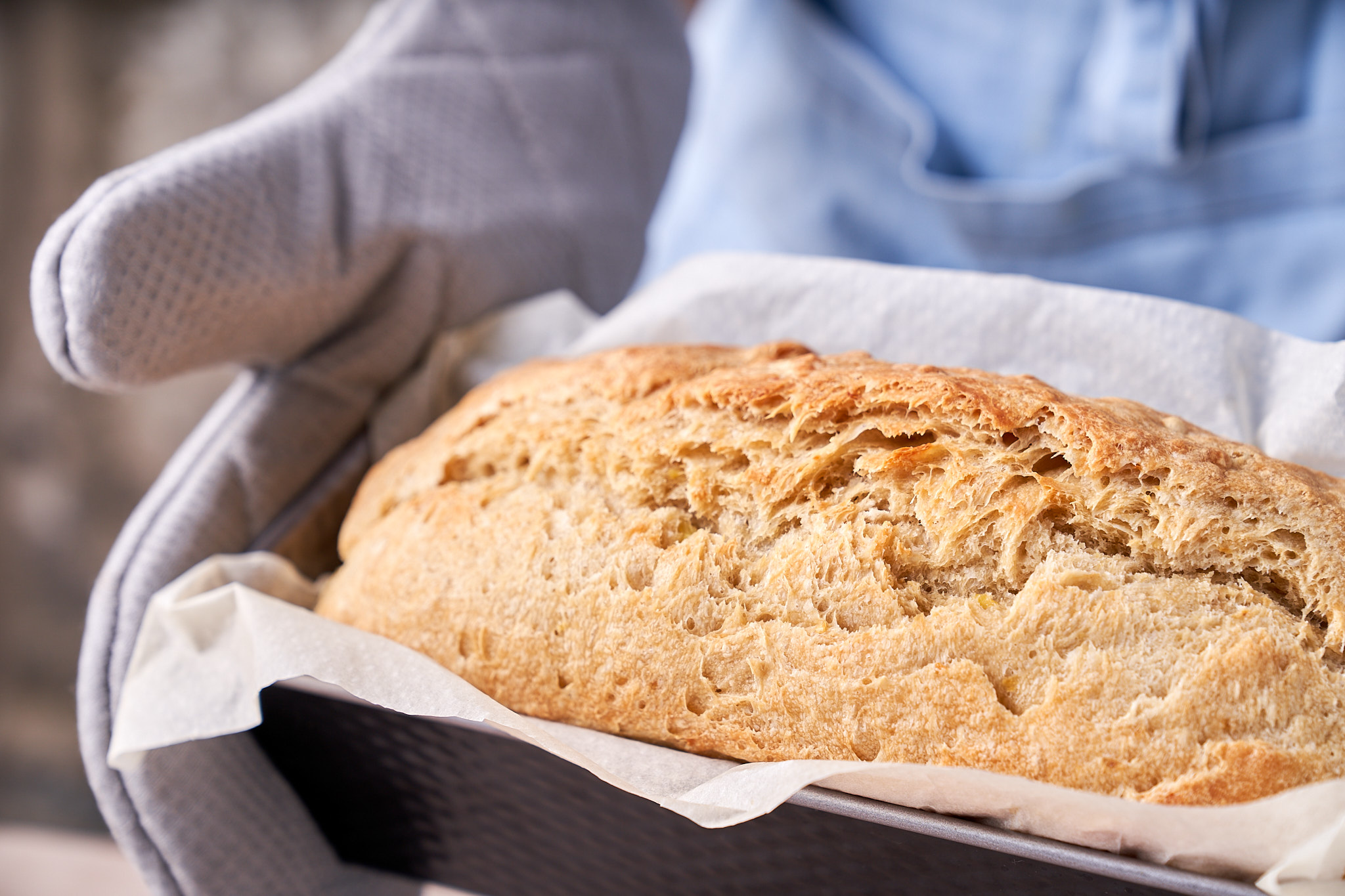 Saftiges Kartoffelbrot backen: Gekochte Kartoffeln verwerten