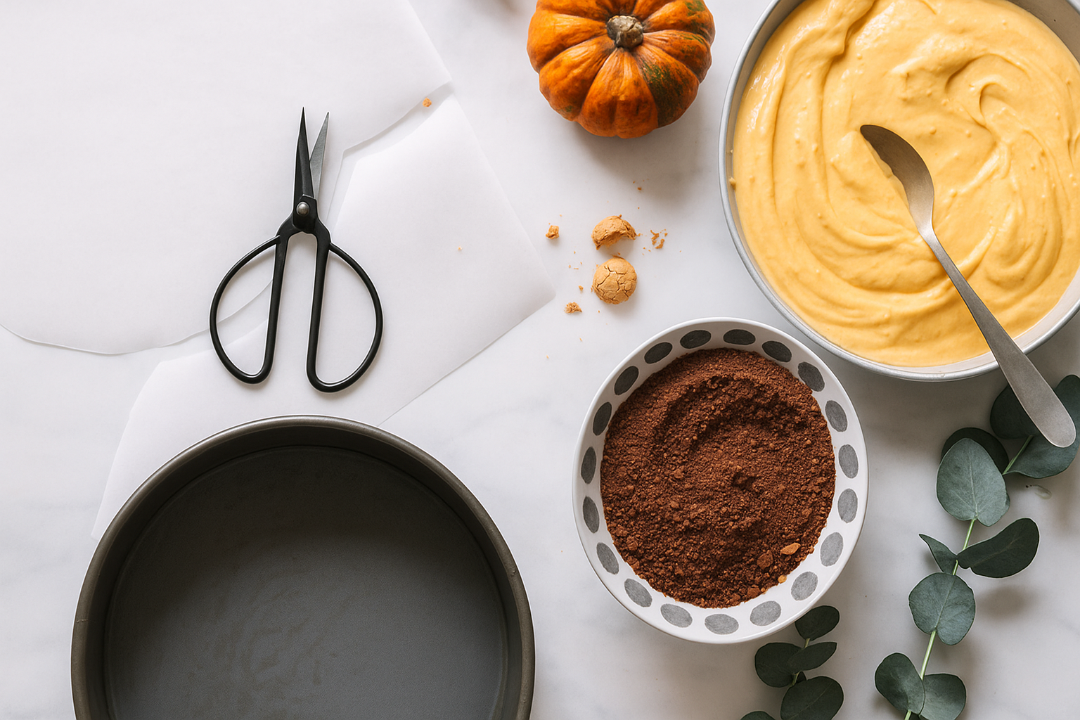 Herbstlicher Kürbis-Cheesecake – so gelingt er im Wasserbad