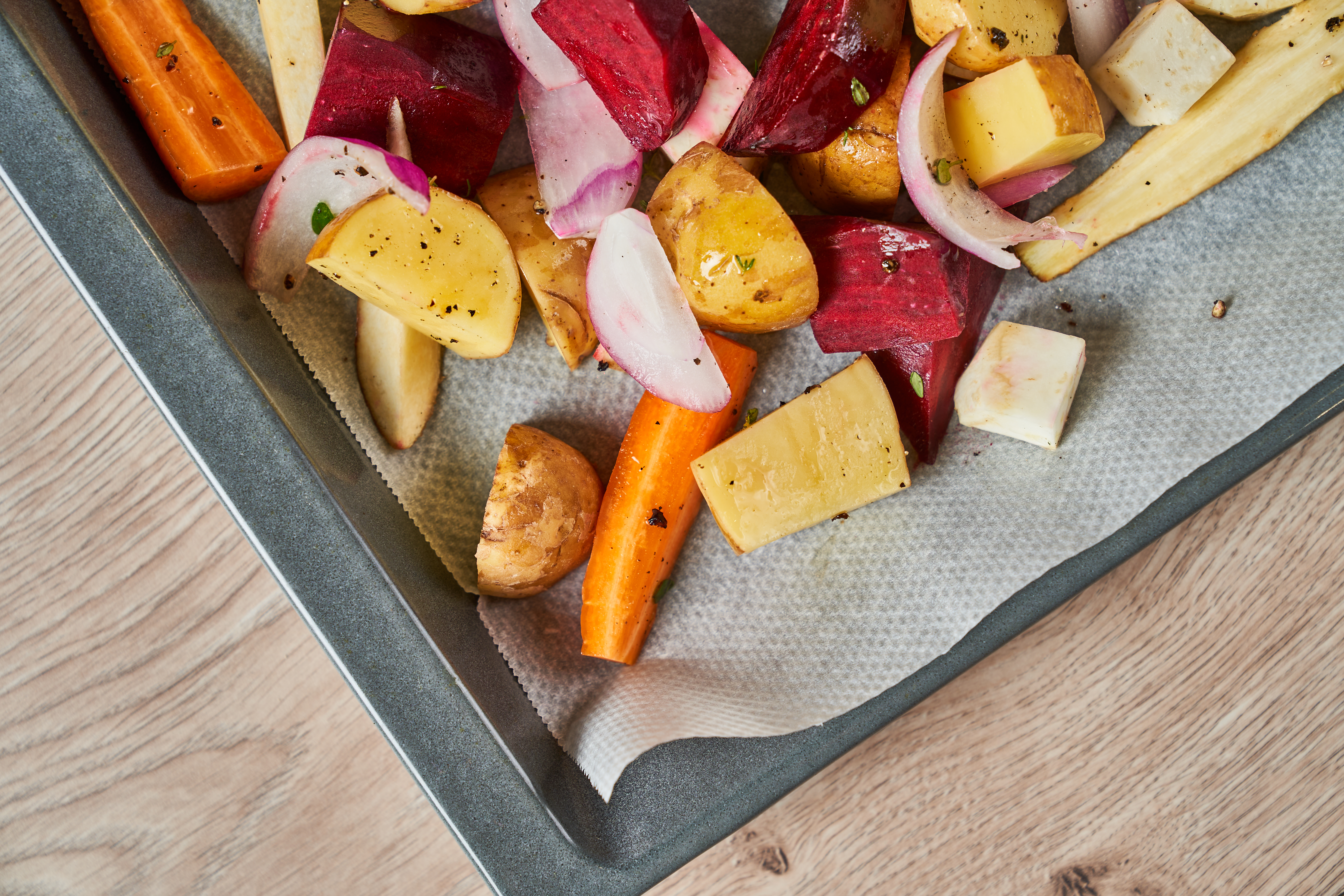 Ofengemüse Bowl mit Blumenkohl-Couscous – bunt, gesund und richtig lecker