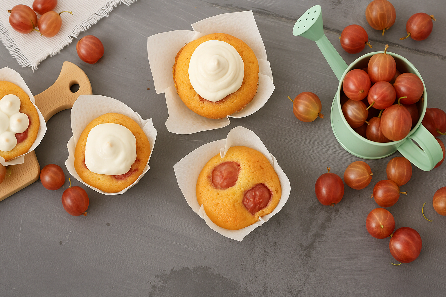 Stachelbeerkuchen mit Baiser: Rezept für köstliche Friands