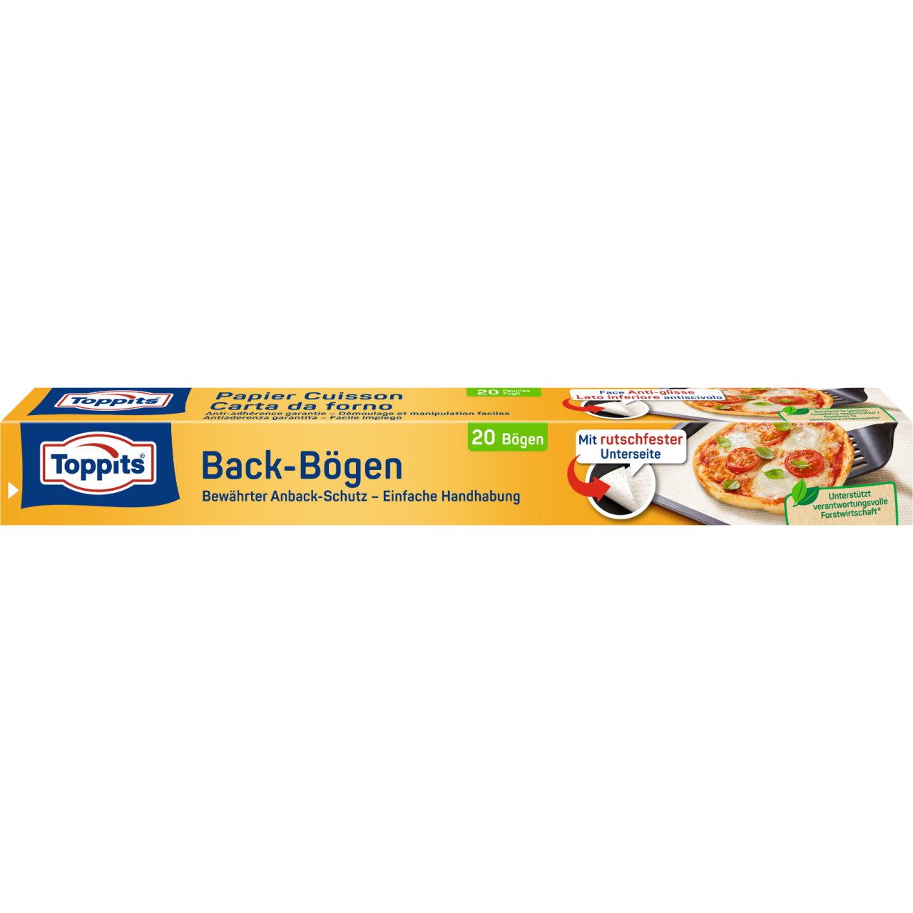 Toppits Back-Bögen Verpackungsvorderseite 20 Bögen