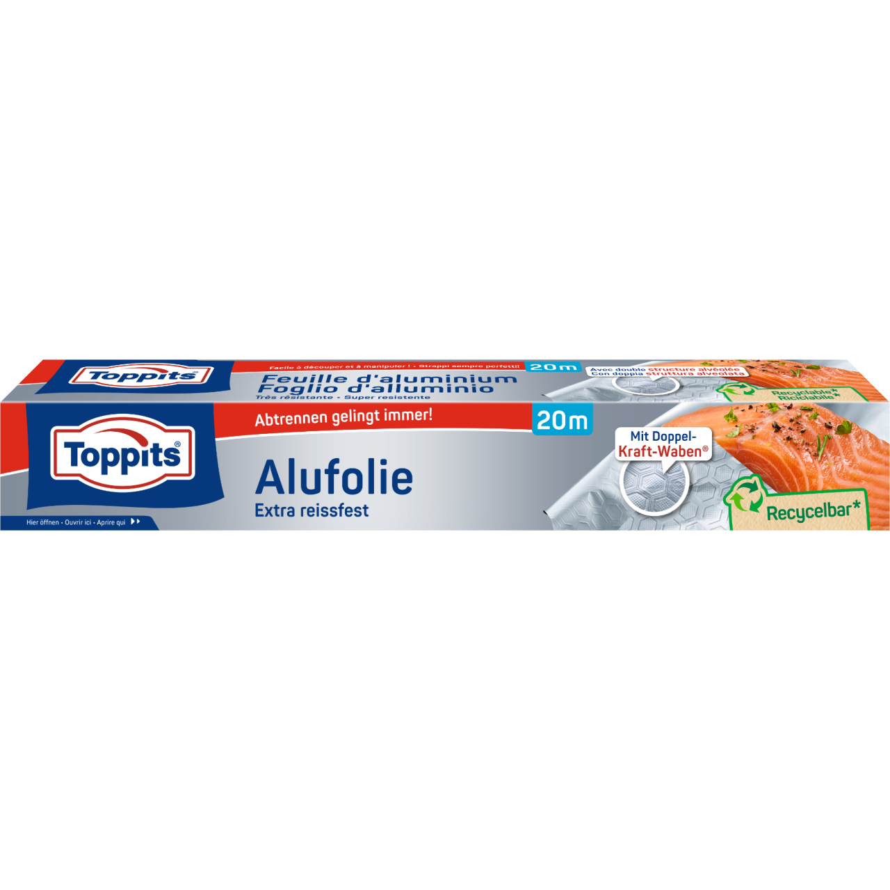 Toppits Alufolie 20m Verpackung Vorderseite 