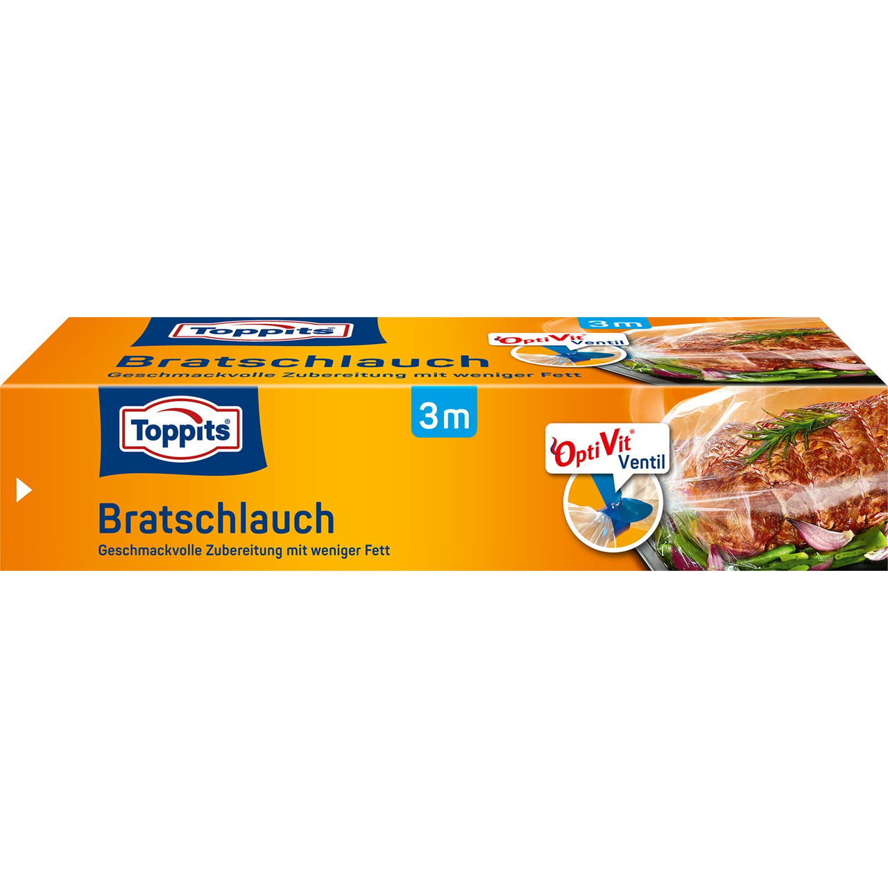 Vorderseite der Verpackung Toppits Bratschlauch