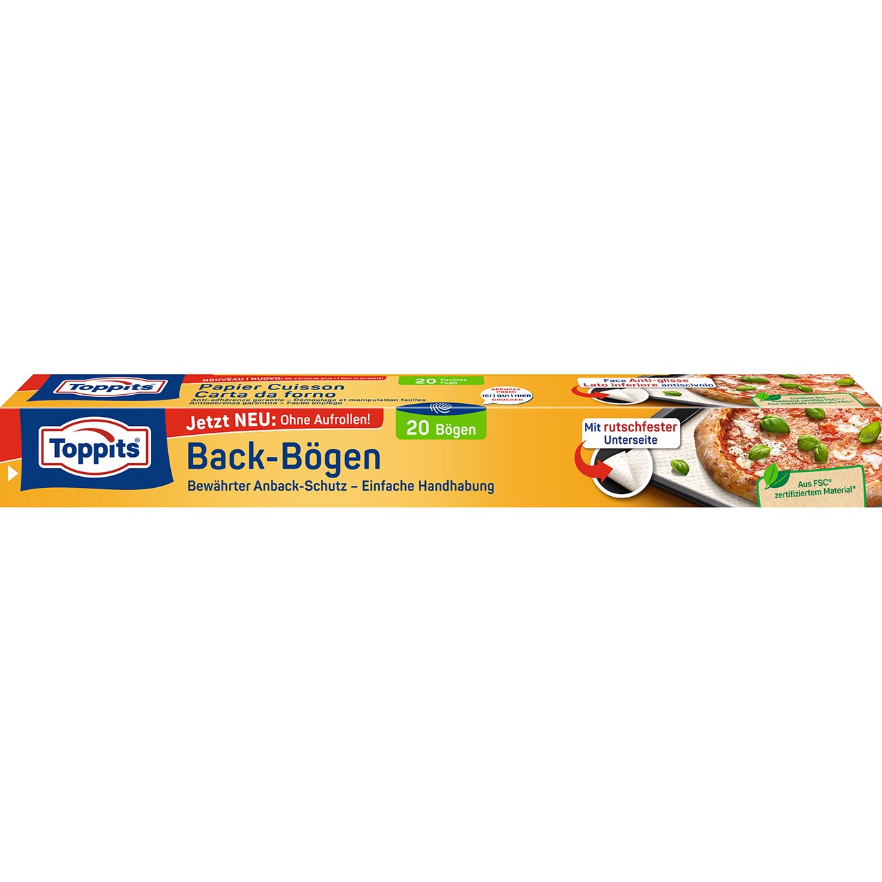 Toppits Back-Bögen Verpackungsvorderseite 20 Bögen