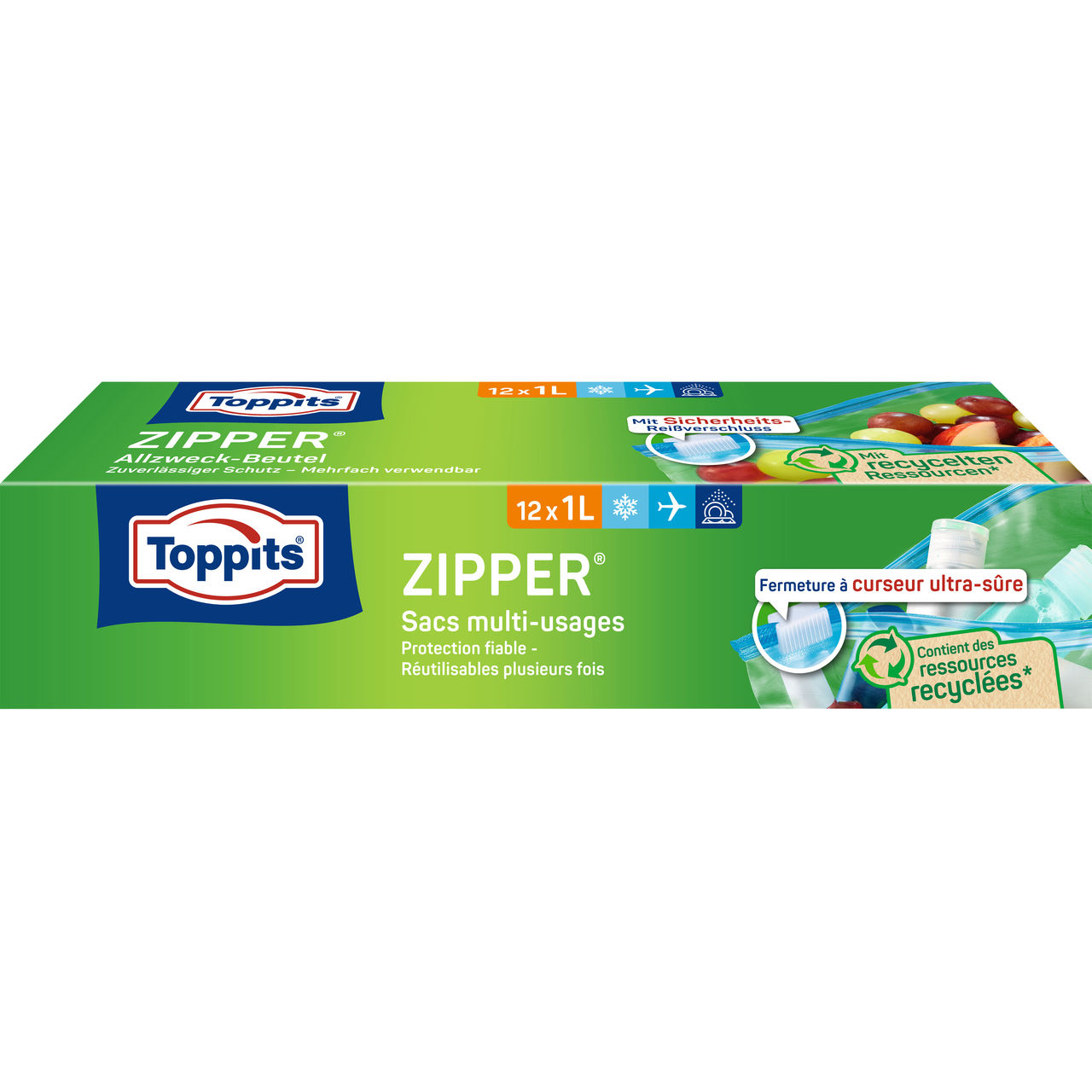 Devant de l’emballage des mini-sachets SafeLoc