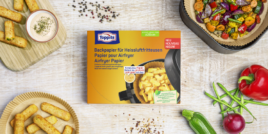 Backpapier für Heissluftfritteusen