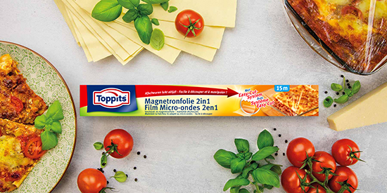 Toppits® Mikrowellenfolie 2in1