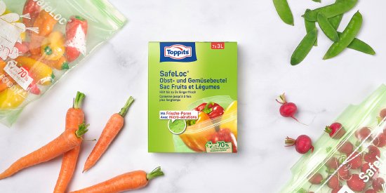 Toppits® SafeLoc® Obst- und Gemüsebeutel