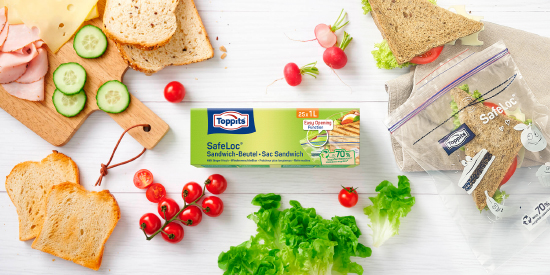 Sacs sandwich avec SafeLoc® de Toppits®