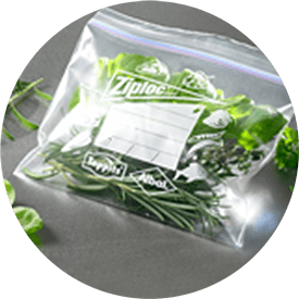 Sac Congélation Ziploc® avec salade